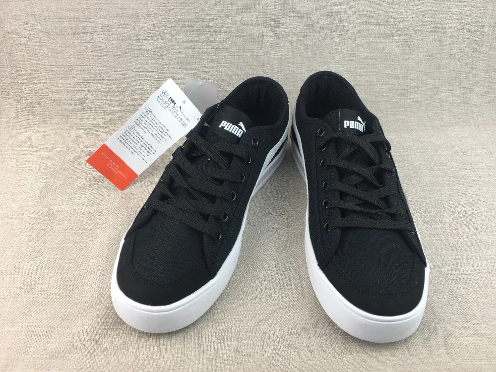 Бесплатная доставка 2018 ретро черно белые мужские Puma открытой улыбкой