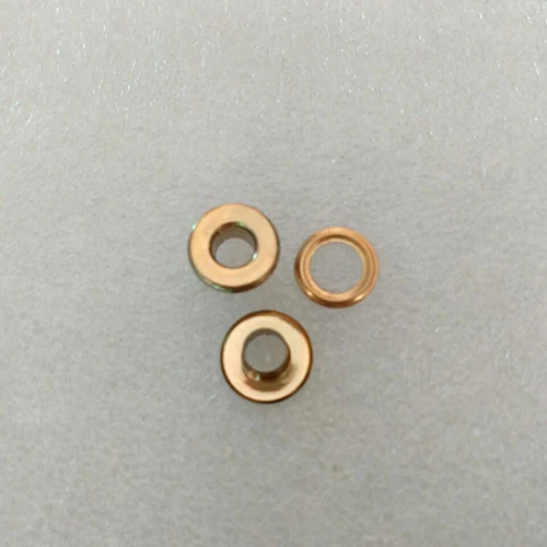 Light gold 100 компл./лот без пришивной металла латунь проушины с шайба 6 мм* 12 мм маленькие круглые металлические люверсы 3 вида цветов - Цвет: Light gold