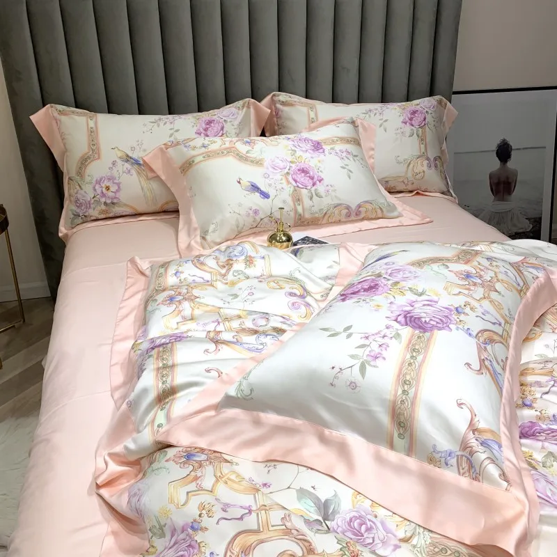 Новый набор пододеяльников в скандинавском стиле супер мягкий тенсель Комплект