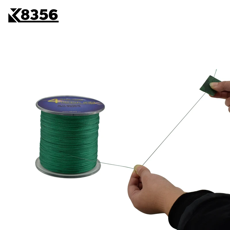 K8356 4 стойки PE плетеные лески 500 м 100% многонитевая плетеная леска 15 50LB 547 ярдов