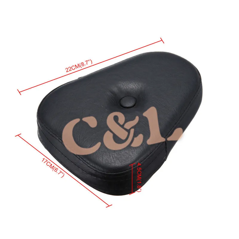 Треугольная подушка для спины Подушка с пуговицей Sissy Bar Pad подходит Harley Custom Chopper