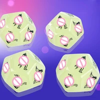 2 Pcs 12 Side Funny Sex Dice Pose Flirting Sex Luminous Dice Adult Supplies Sex Toys Erotic Craps Toy For Couples Games 1