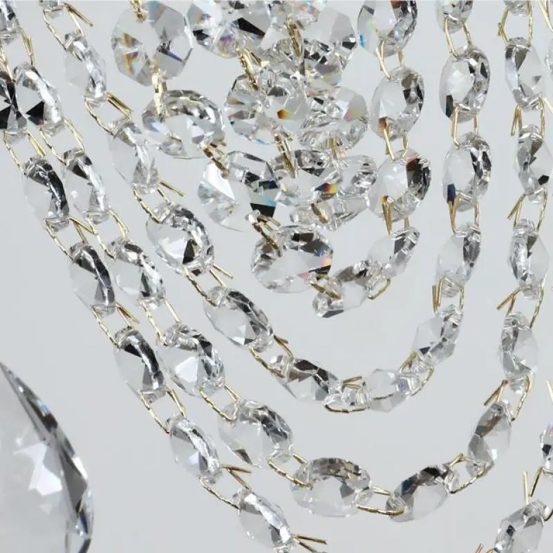 Гардеробная Ретро черная люстра led Lustre cristal хрустальная для спальни освещение