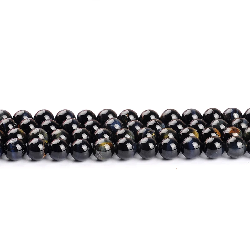 

High quality natural stone beads Blue Tiger Eye round loose Beads 15" Strand 6 8 10 12 14mm DIY Jewelry Making bracelet