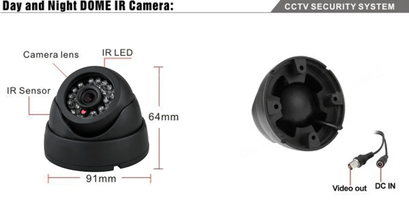Главная видеонаблюдения 16ch безопасности DVR с 1 ТБ жесткий диск Крытый ночного