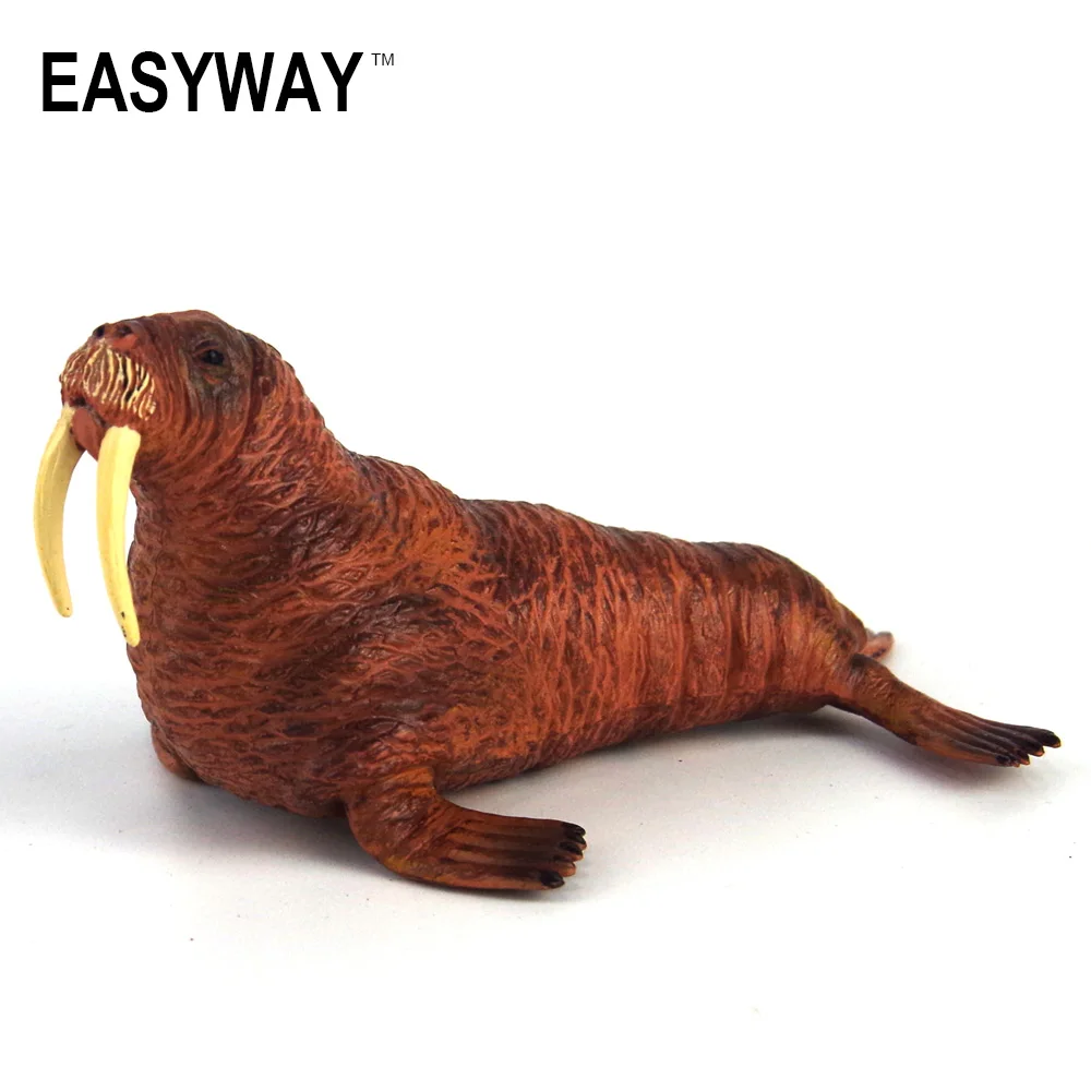 EASYWAY Sea Walrus фигурки животных игрушки для детей Sealife модель мира украшение