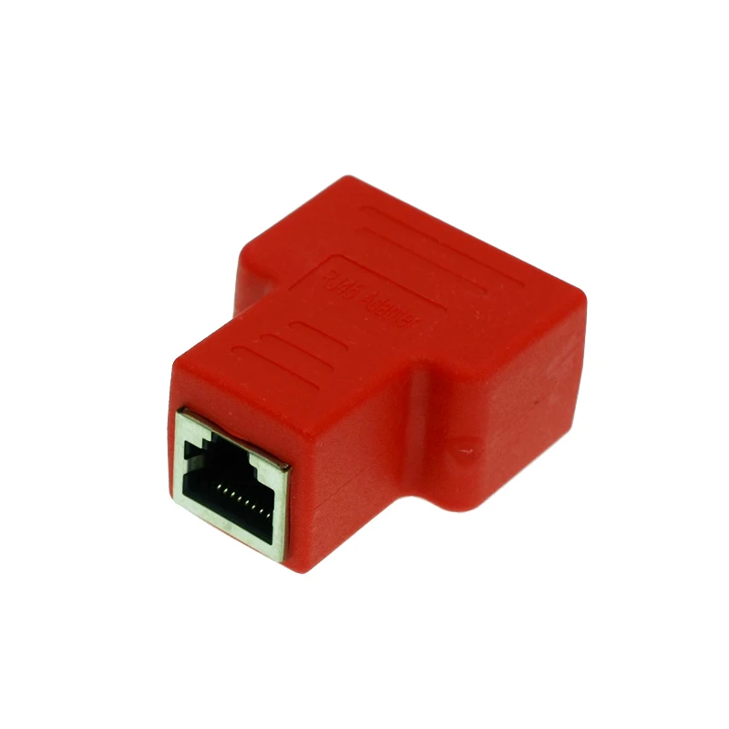1 шт./лот RJ45 гнездо на 2 гнезда разъем кабель Ethernet LAN порт разветвитель адаптер |