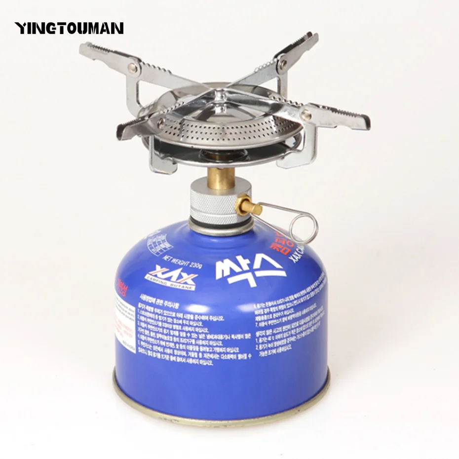 YINGTOUMAN Camping Stove One-piece Gas Ultra-light Outdoor Portable Folding Mini Picnic Cooking | Спорт и развлечения