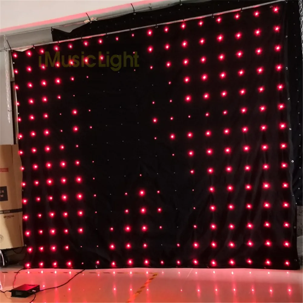 СВЕТОДИОДНЫЙ занавес P18 3 м x 6 ткань DMX с видеодисплеем мягкий светодиодный RGB для DJ