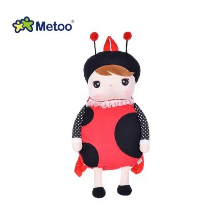 beetle Мультфильм Школьные сумки Дети Кукла Плюшевая Игрушка сумка Детская сумка на плечо для детского сада Анжела кролик девочка рюкзак Metoo кукла - Цвет: beetle