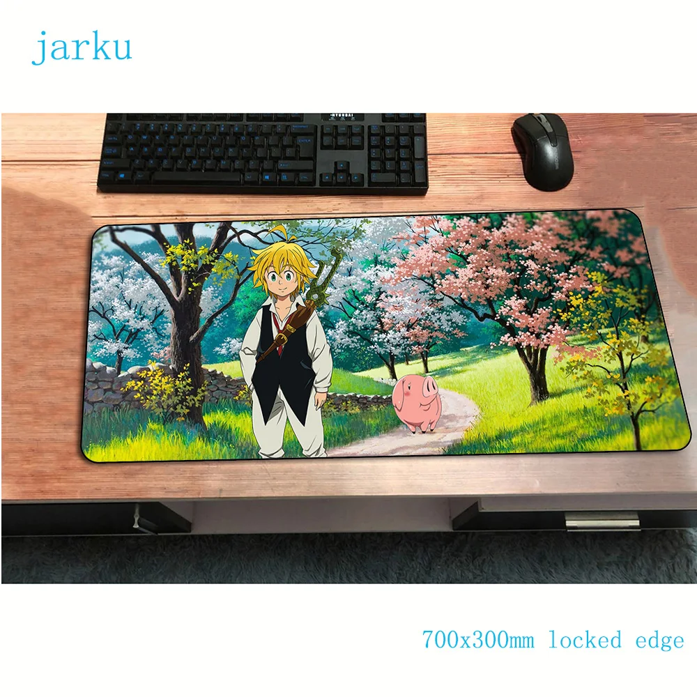 

nanatsu no taizai mousepad 700x300x3mm mouse mat gamer ergonomic gamepad pc gamer laptop gaming mousemat desk pad padmouse