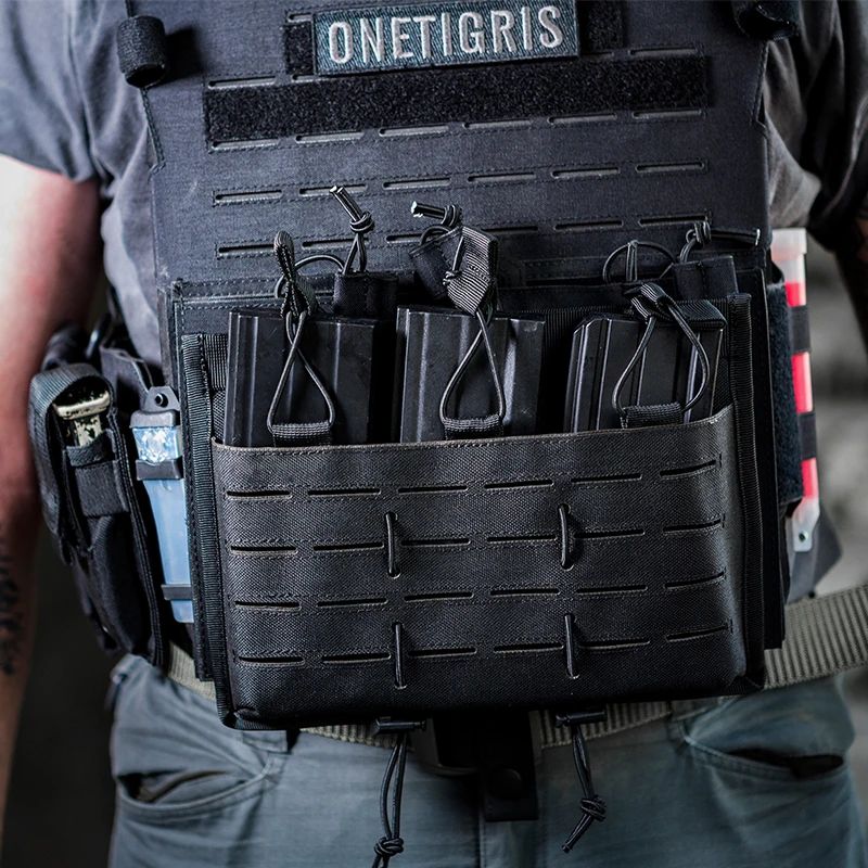 OneTigris MOLLE Lasercut Triple Rifle Mag Pouch Tactical Magazine для 5 56/7 62 Mags идеально подходит AR/AK и т.