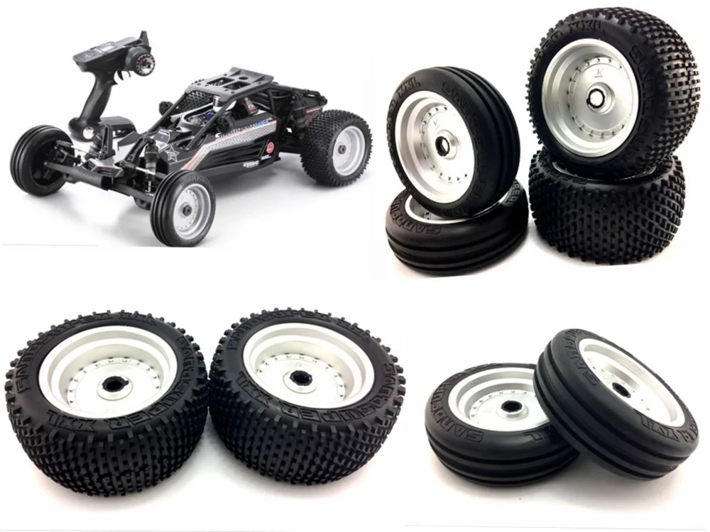 Kyosho SXT003004 высокая ручка Передняя и задняя шины 1/7 Rc автомобиль Scorpion B XXL 4 шт.|Детали