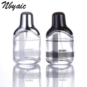 Nbyaic 1 шт. 35 мл черная серебряная стеклянная Косметическая бутыль с распылителем, пустая бутылка, портативная дорожная бутылка