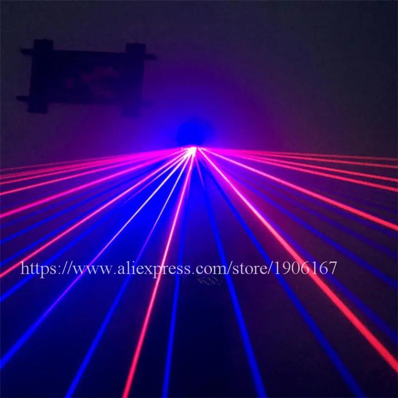 Новейшие красные синие лазерные очки для шоу вечеринки ночного клуба KTV бара на