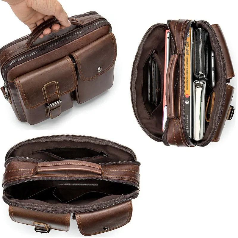 MVA мужская сумка через плечо кожаная из натуральной кожи Маленькие слинг мужские