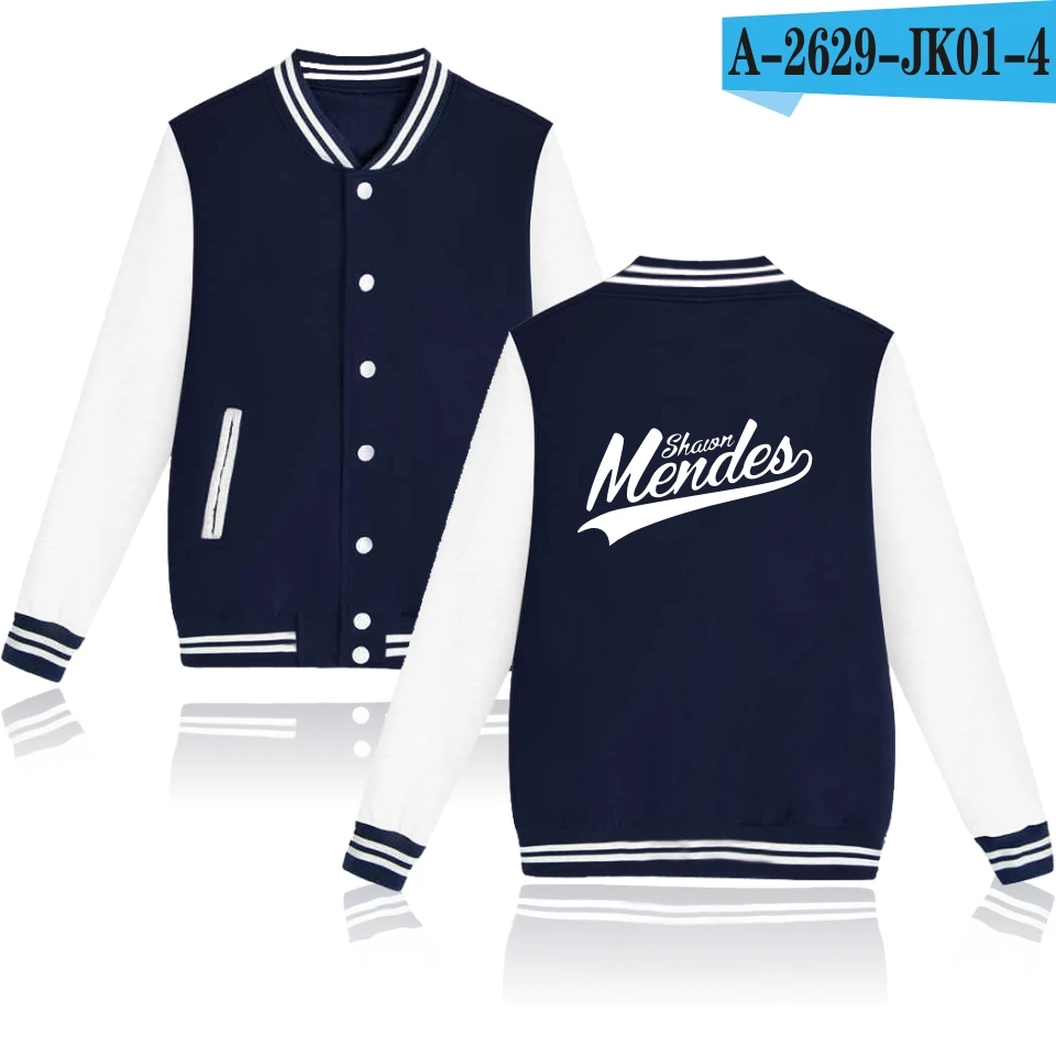 navy blue and white LUCKYFRIDAYF Мужская зимняя бейсбольная куртка для мужчин и женщин, мужская Толстовка на пуговицах с принтом аниме, Униформа, повседневная верхняя одежда, пальто - Цвет: navy blue and white