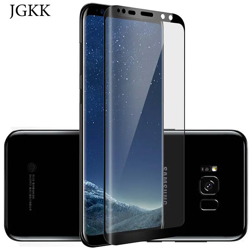 JGKK 3D полное покрытие изогнутое закаленное стекло для samsung Galaxy S9 S8 Plus Защита экрана для Galaxy S8Plus S9Plus стеклянная пленка