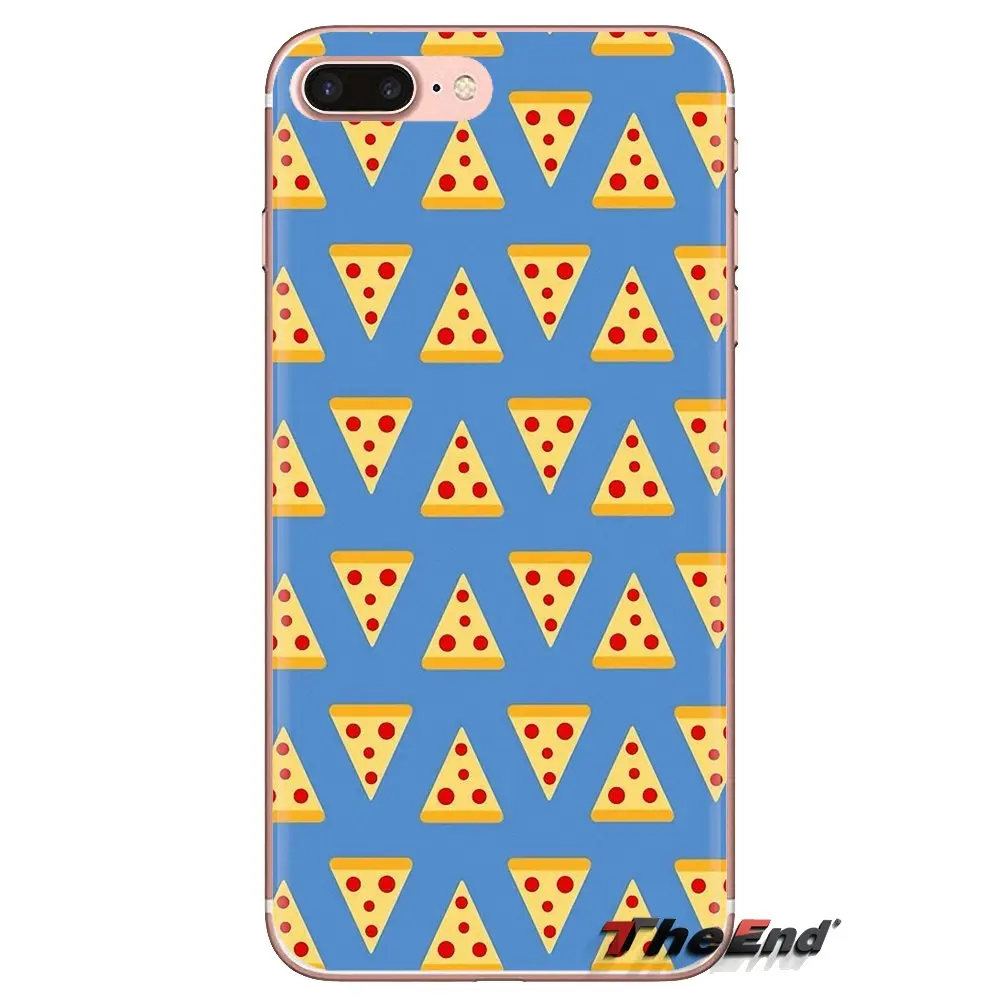 Прозрачный мягкий чехол-накладка розовая пицца I love pizza для Huawei Mate Honor 4C 5C 5X 6X 7 7A 7C 8 9