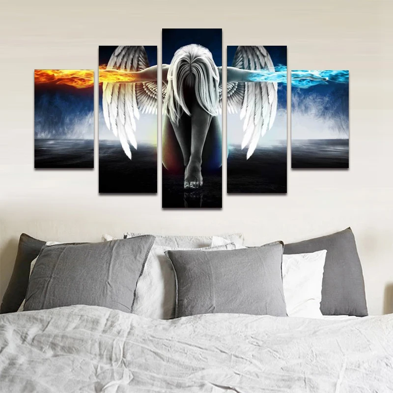 Печатная картина печать плакат холст Модульная Детская комната Анджелес девушки