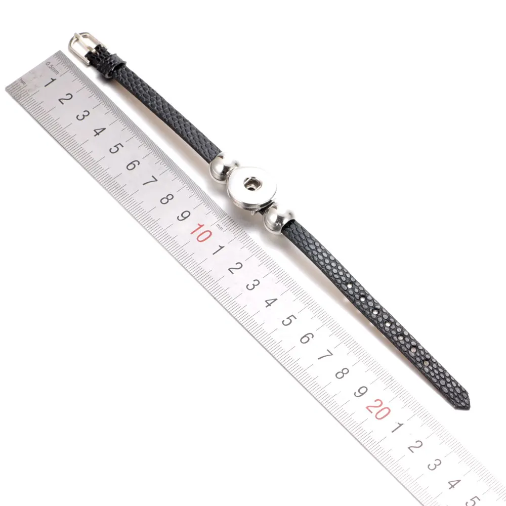 New Arrivals 15 cols cheaper PU Leather Bracelet 18mm snap button fit DIY armband Jewelry SZ0281a|armband jewelry|bracelet fitbutton bracelet |