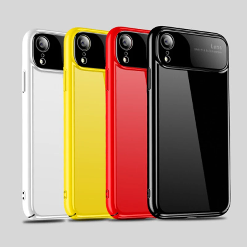 1 шт. чехол для телефона iphone xs/xr мм ультра-тонкий ПК xs max 3D Изогнутая Стеклянная