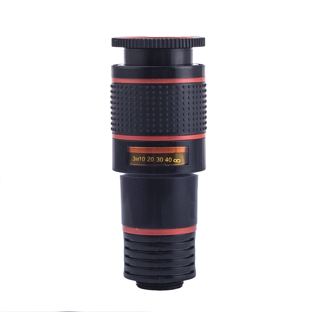 HD 12x оптический зум длиннофокусный объектив Внешний elescope с универсальным зажимом для IPhone, смартфона дропшиппинг