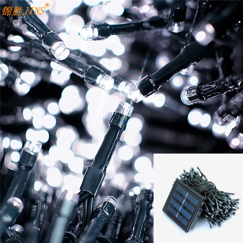 12M Waterproof гирлянда Solar Led Strip Outdoor Tree Luces Lights Holiday светодиодная лента Decorations |