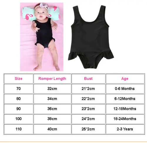 US Newborn Baby Girls Swimsuit Swimwear Swimming Suit One-piece Bikini Costume | Мать и ребенок