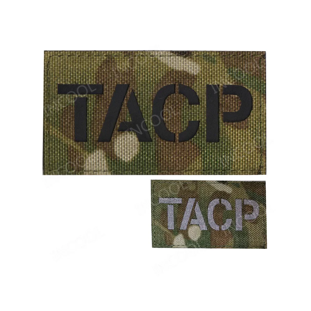 Светоотражающая ИК вышивка из ПВХ TACP MP тактические военные декоративные нашивки