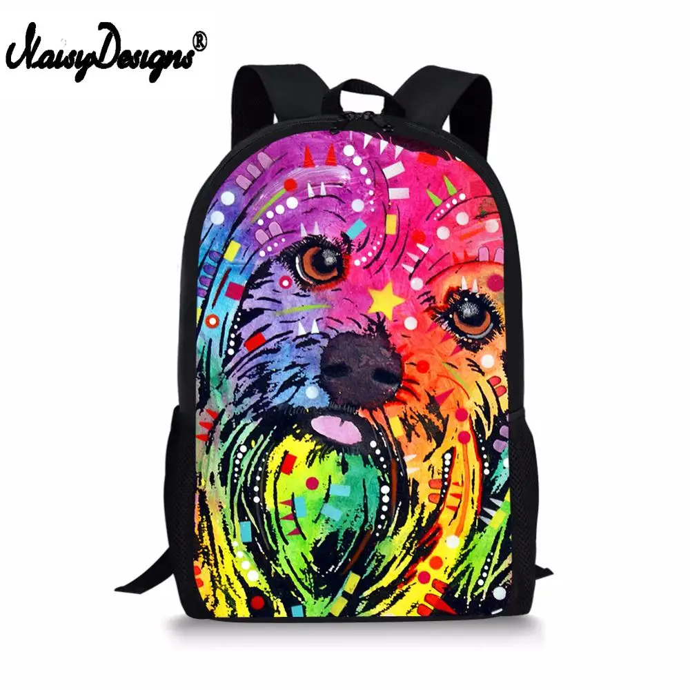 Женские школьные рюкзаки 2019 года школьный рюкзак с рисунком мопса йоркширского