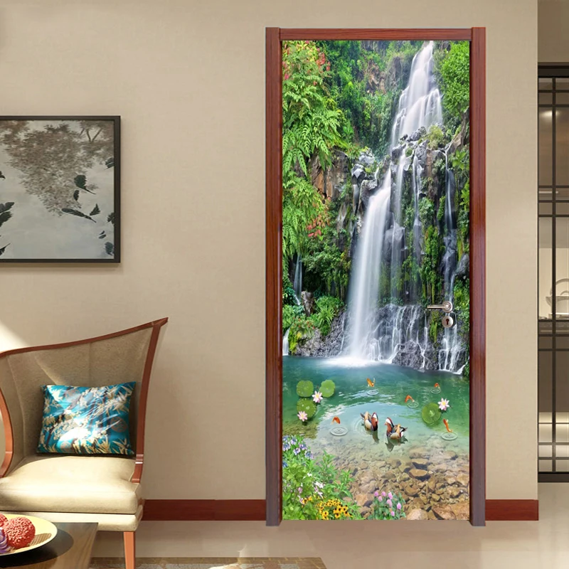 Фотообои 3D фрески для гостиной кабинета двери пожилых домашний декор