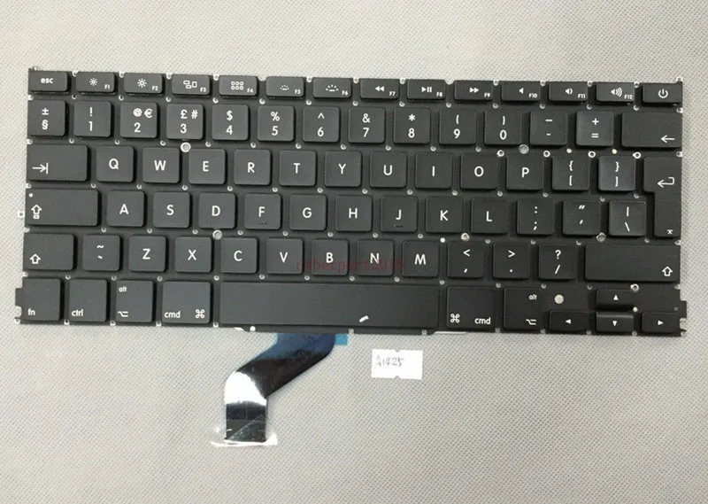 Новая английская клавиатура для Macbook Retina 13 дюймов A1425 2012/ранняя 2013 MD212 MD213 ME662 |