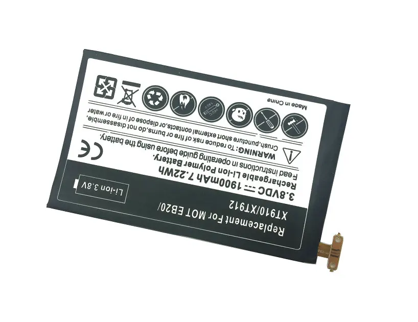 Ciszean 10 шт./лот 1900 мАч EB20 запасная батарея для Motorola Droid RAZR SNN5899 SNN5899A SNN5899B XT910 XT912 T5