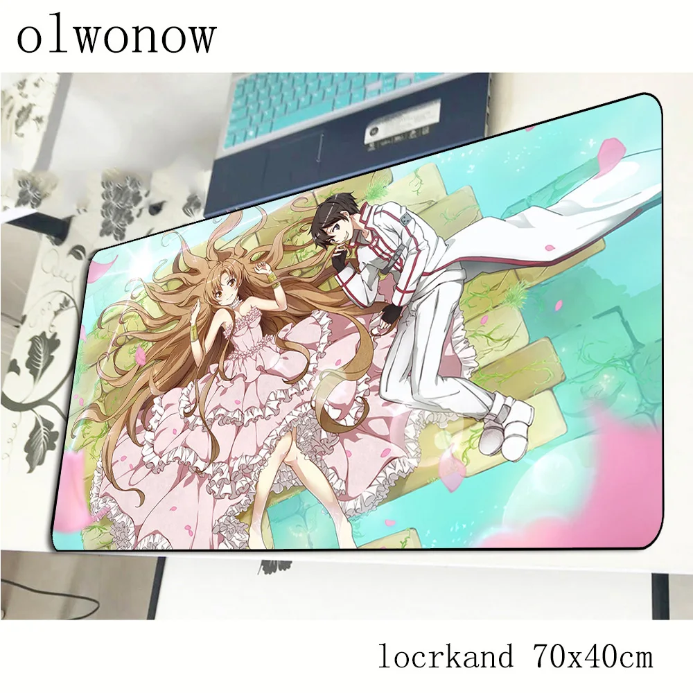 Sword Art онлайн коврик для мыши 70x40 см горячая Распродажа коврики для мыши лучший игровой коврик для мыши геймер милые персонализированные коврики для мыши Клавиатура ПК pad