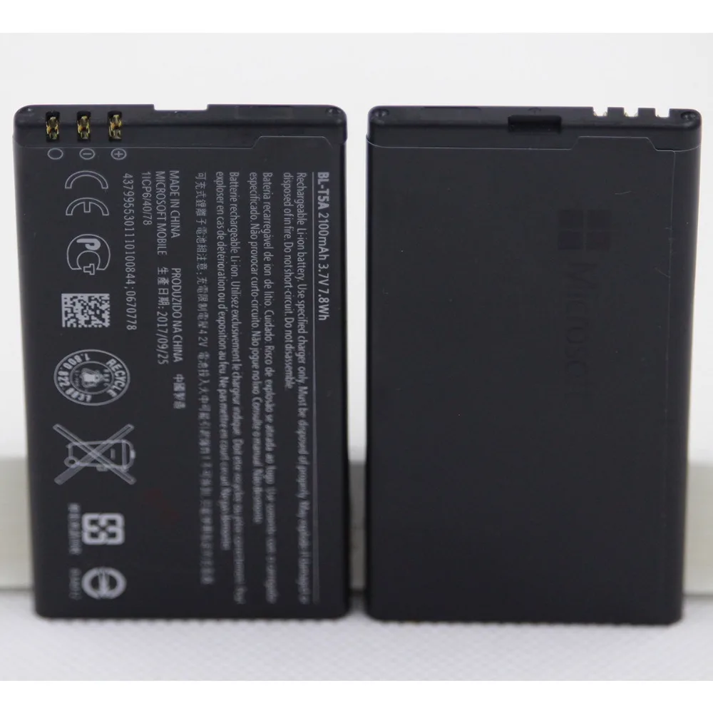Батарея для телефона Nokia Microsoft Lumia 2100 Lumia550 BL-T5A внутренняя сменная батарея