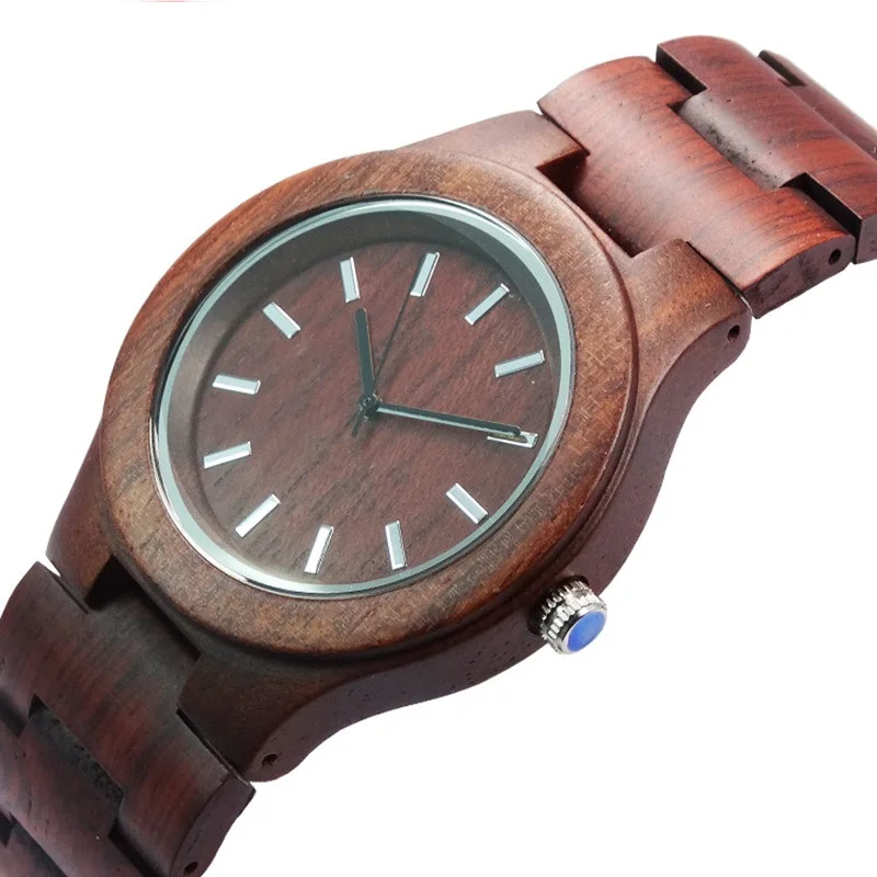Мужские деревянный Часы лучший бренд роскошных часов 2016 новейшие Япония