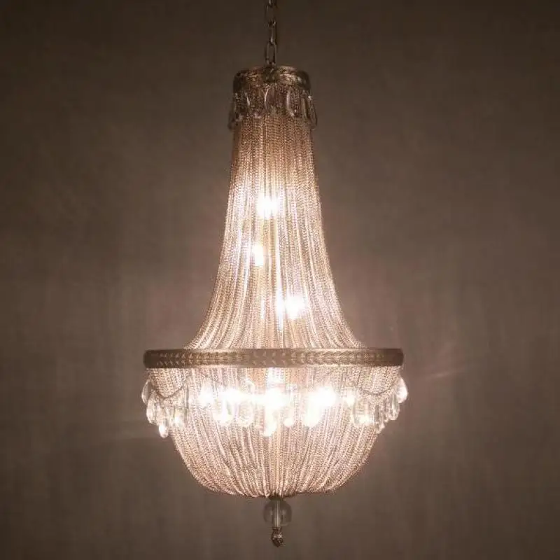 Большая светодиодная алюминиевая цепь Светильники для гостиной подвесной