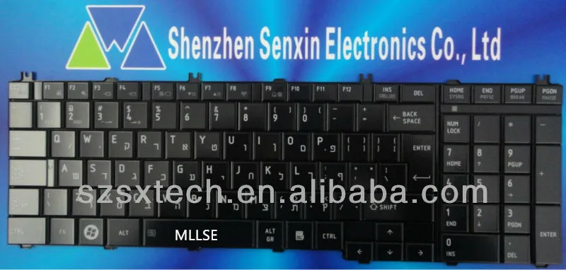 MP-09M86HB6528 0KN0-Y31HE02 Иврит Клавиатура для TOSHIBA Satellite C650 C655 L650 L655 L670 L675 L750 L660 C660 T350 B350 L775. |