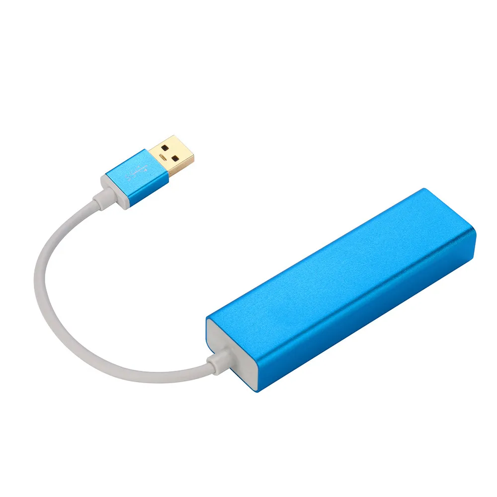 CARPRIE 3-Порты и разъёмы USB 3,0 концентратор и USB 3,0 Rj45 до 10/100/1000 Мбит Fast Ethernet LAN 6J13 Прямая