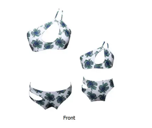 Swimwear Mother Daughter Women Kids Bikini Bahitng Swimsuit Brachwear |