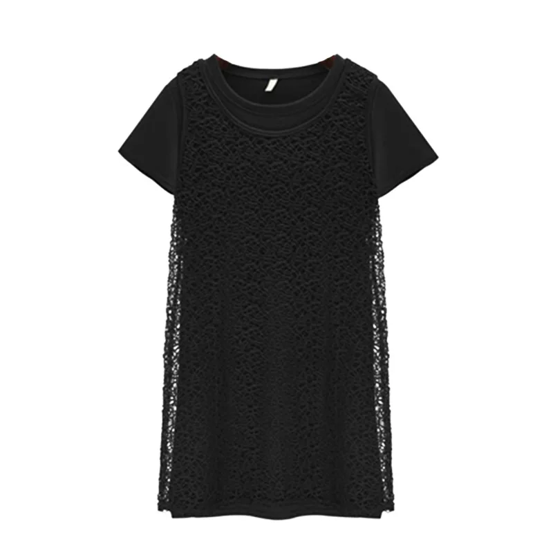XL 5XL плюс Размеры повседневные женские платья 2019 летние модные перфорированные
