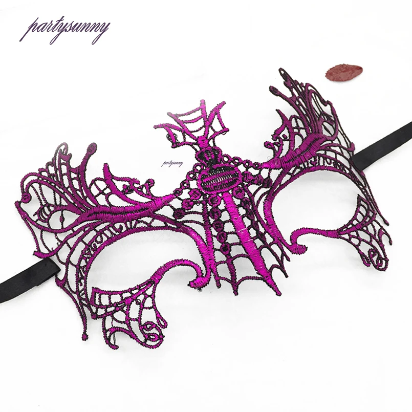 PF большой паук пикантные Маска для карнавала Хэллоуин верхняя половина лица