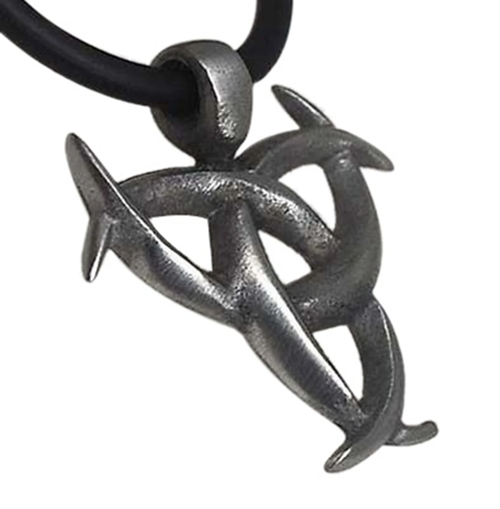 Viking TRIPLE HORN OF ODIN KING ASGARD Norse Thor Silver God Pewter Pendant Necklace |