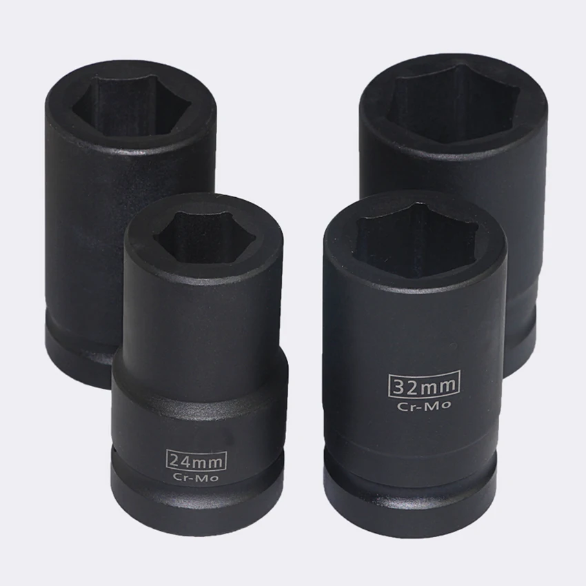 1Pcs 3/4 Inch Wind Cannon Sleeve Six Angle Head 19mm-38mm Pneumatic Heavy Lengthening Socket Wrench | Инструменты