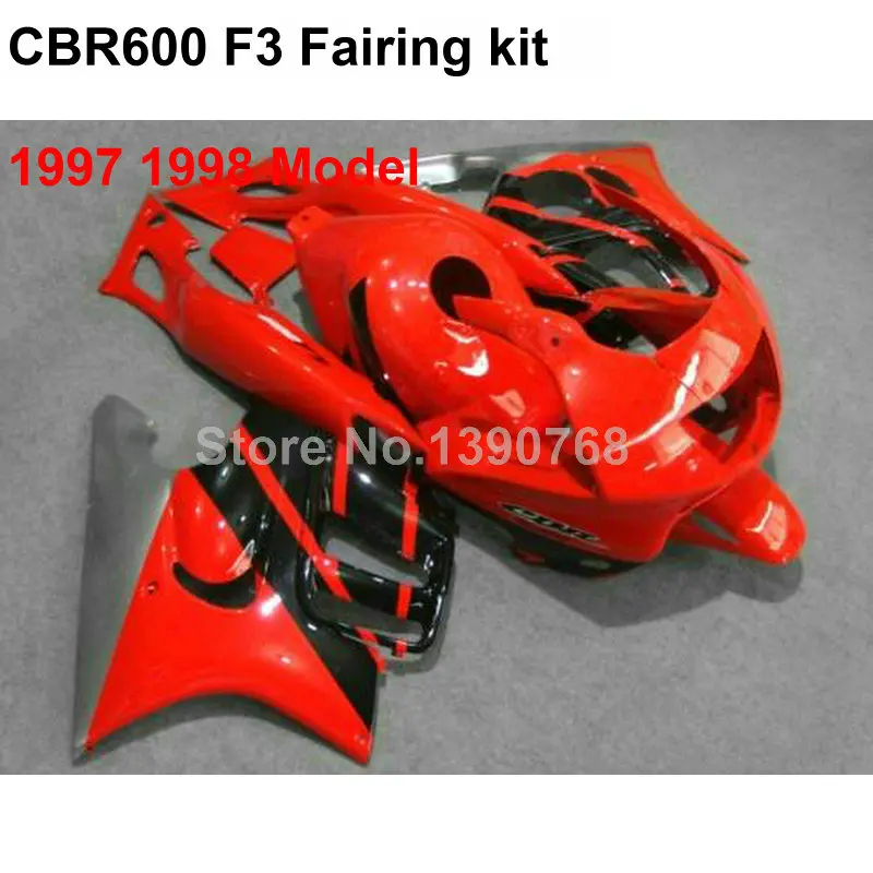 Обтекатель из АБС пластика для Honda red CBR600 F3 1997 1998 комплект обтекателей IN60|fairing kit