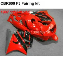 Обтекатель из АБС пластика для Honda red CBR600 F3 1997 1998 комплект