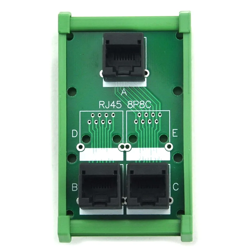 RJ45 8P8C 3 разветвитель для разъема DIN рейка крепление Интерфейс модуль.|module|module rj45 |
