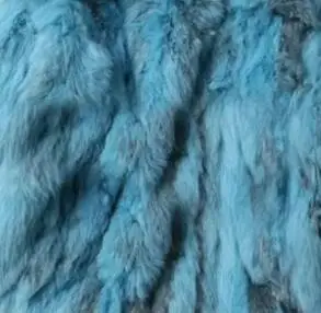 sky blue Harppihop осенний женский жилет из натурального кроличьего меха с капюшоном, зимний женский меховой жилет, верхняя одежда, пальто - Цвет: sky blue