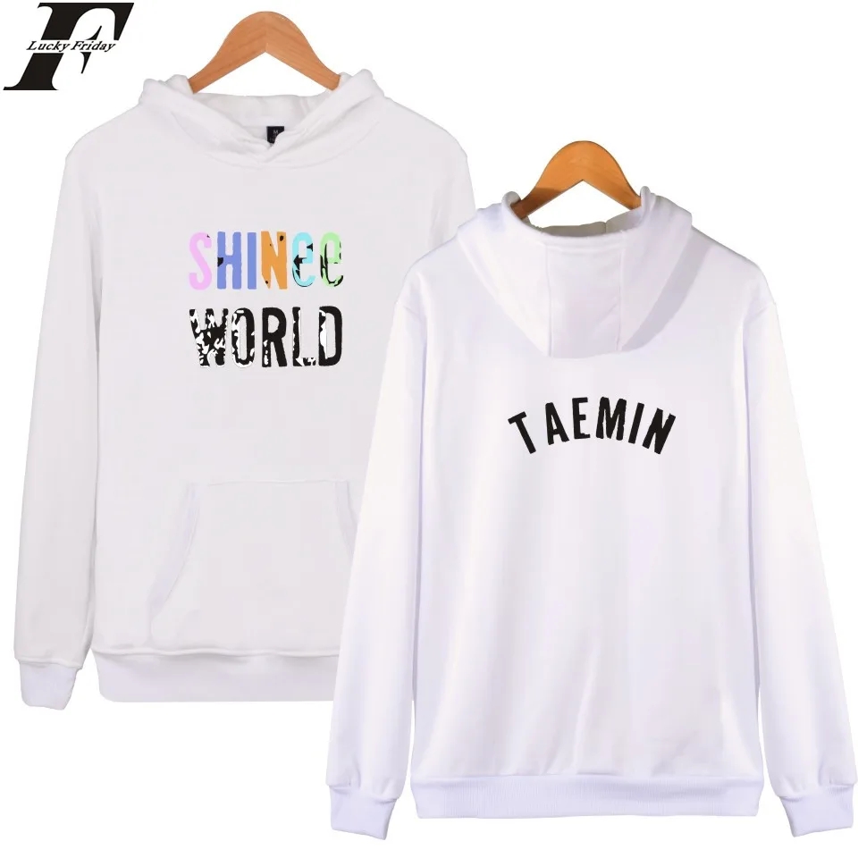 LUCKYFRIDAYF Kpop мир Shinee толстовки свитшоты с принтом для мужчин и женщин Толстовка С